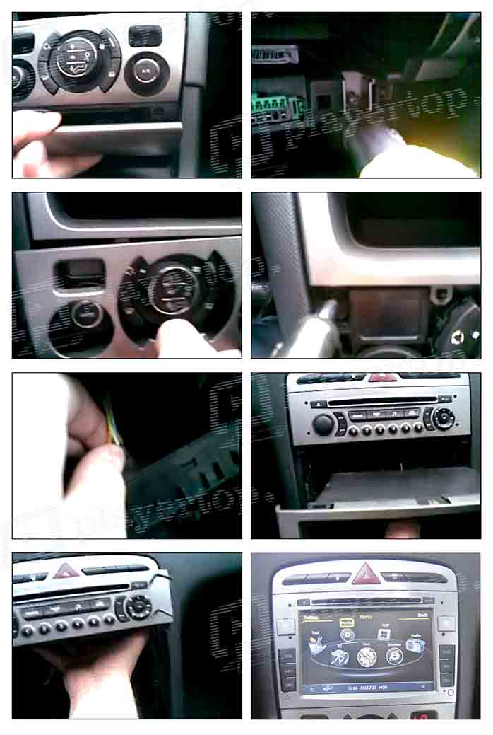 installation autoradio peugeot 408 2010 2012